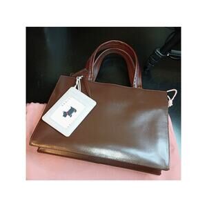 Radley - Women's Brown Structured Top Handle Tote Bag - EUC